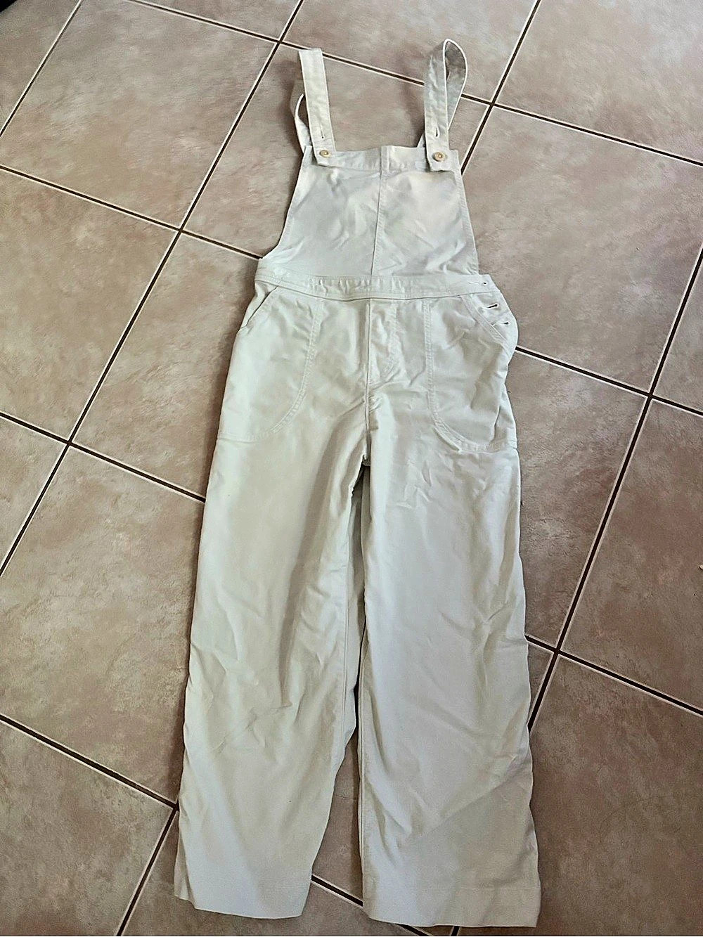 Patagonia Point Reyes Canvas Overalls White Size 4